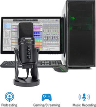 Load image into Gallery viewer, Samson Technologies Samson G-Track Pro Professional USB Condenser Microphone with Audio Interface, Black (SAGM1UPRO)
