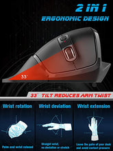 Load image into Gallery viewer, 33 Degrees Wireless Ergonomic Mouse Left Hand (Medium)
