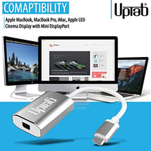 Load image into Gallery viewer, USB C to Mini DisplayPort Adapter UPTab (4K@60Hz) USB-C/Thunderbolt 3 to MDP Adapter with Power Port for New M1 MacBook Pro/Air, iPad Pro USB-C, Mac Mini M1, iMac and More USB Type-C Devices (Silver)
