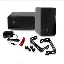 Load image into Gallery viewer, Outdoor Waterproof Wireless Bluetooth Speaker - 3.5 Inch Pair 3-Way Active Passive Weatherproof Wall, Ceiling Mount Dual Speakers System w/Heavy Duty Grill, Patio, Indoor Use - Pyle PDWR42BBT (Black)
