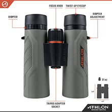 Load image into Gallery viewer, Athlon Optics Neos G2 HD Binocular - 8x42, Gray, Black
