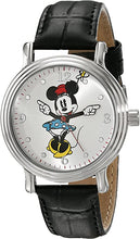 Load image into Gallery viewer, Disney Women&#39;s W001873 Minnie Mouse Analog Display Analog Quartz Black Watch
