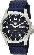 Load image into Gallery viewer, SEIKO Men&#39;s Analogue Automatic Watch with Textile Strap SNZG11K1
