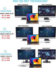 Load image into Gallery viewer, MacBook Pro Docking Station Dual Monitor MacBook Pro HDMI Adapter,12 in 1 USB C MacBook Pro Adapter to Dual HDMI 4K 60Hz VGA Ethernet AUX 2USB 2.0+2USB 3.0 SD/TF Card Reader 100W PD
