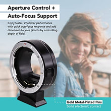 Load image into Gallery viewer, Foto&amp;Tech EF-EOS R Mount Adapter, Auto-Focus Lens Mount Converter Compatible with EF EF-S Lens, EOS R R5 R6 RP Mirrorless Digital Camera Body and Red Digital Cinema Mount
