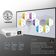 Load image into Gallery viewer, Epson Home Cinema 880 3-chip 3LCD 1080p Projector, 3300 lumens Color and White Brightness, Streaming and Home Theater, Built-in Speaker, Auto Picture Skew, 16,000:1 Contrast, HDMI 2.0, White
