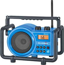 Load image into Gallery viewer, Sangean BB-100 BlueBox AM/FM Ultra-Rugged Digital Receiver with Bluetooth, Blue, 12.4&quot;
