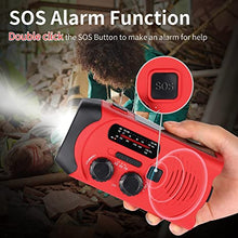 Load image into Gallery viewer, 【New Version】RunningSnail 2000mAh Emergency Crank Radio, AM/FM NOAA Solar Powered Crank Wind Up Radio with SOS Alarm, Bright Flashlight, Emergency Power Bank for CellPhone, Used for Outdoor&amp;Emergency
