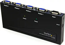 Load image into Gallery viewer, StarTech.com 4-Port VGA Video Splitter - 300 MHz- VGA Splitter - 4 port - 2048x1536 @ 80Hz (ST124PRO) Black
