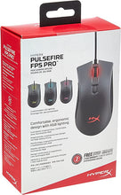 Load image into Gallery viewer, HyperX Pulsefire FPS Pro - Gaming Mouse, Software Controlled RGB Light Effects &amp; Macro Customization, Pixart 3389 Sensor Up to 16,000 DPI, 6 Programmable Buttons, Mouse Weight 95g
