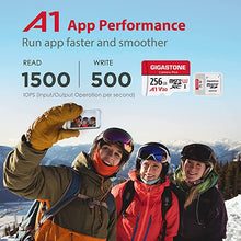 Load image into Gallery viewer, Gigastone 256GB Micro SD Card, Camera Plus, 4K UHD Video Recording, 4K Ultra HD Action Camera, with Adapter

