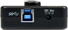 Load image into Gallery viewer, StarTech.com 7 Port USB Hub - 2 x USB 3A, 4 x USB 2A, 1 x Dedicated Charging Port - Multi Port Powered USB Hub with 20W Power Adapter (ST7320USBC) Black
