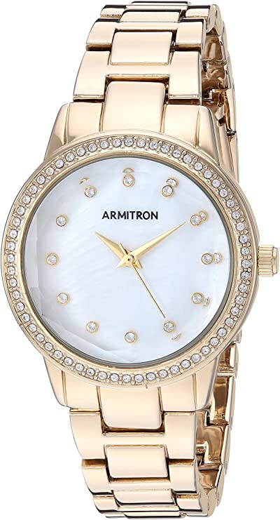 Armitron Women's Genuine Crystal Accented Bracelet Watch