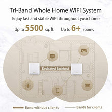 Load image into Gallery viewer, ASUS ZenWiFi AX6600 Tri-Band Mesh WiFi 6 System (XT8 2PK) - Whole Home Coverage up to 5500 sq.ft &amp; 6+ rooms, AiMesh, Included Lifetime Internet Security, Easy Setup, 3 SSID, Parental Control, White
