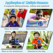 Load image into Gallery viewer, [Upgraded] PROGRACE Kids Waterproof Camera Action Video Digital Camera 1080 HD Camcorder for Boys Toys Gifts Build-in Game(Blue)
