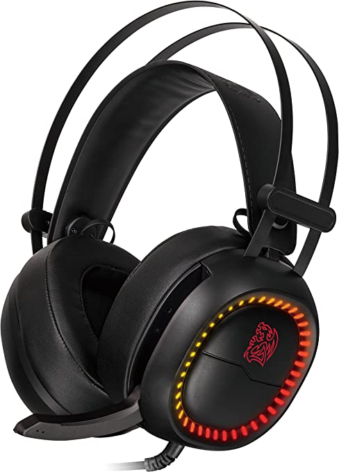 Thermaltake Tt eSports Shock Pro RGB Analog Stereo Gaming Headset for PC/PS4/Xbox/Nintendo Switch/iPhone/iPad/iPod/Android Mobile Devices HT-HSE-ANECBK-23