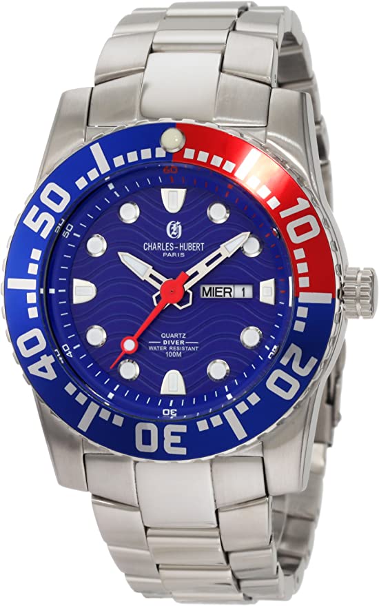 Charles-Hubert, Paris Men's 3779-EM Premium Collection Stainless Steel Watch