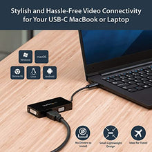 Load image into Gallery viewer, StarTech.com 4K USB C to HDMI, VGA &amp; DVI Multi Port Video Display Adapter for Mac / Windows Laptop &amp; Monitor (CDPVGDVHDBP)
