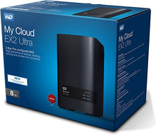 Load image into Gallery viewer, WD 8TB My Cloud EX2 Ultra Network Attached Storage - NAS - WDBVBZ0080JCH-NESN
