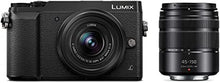 Load image into Gallery viewer, Panasonic LUMIX GX85 4K Digital Camera, 12-32mm and 45-150mm Lens Bundle, 16 Megapixel Mirrorless Camera Kit, 5 Axis In-Body Dual Image Stabilization, 3-Inch Tilt and Touch LCD, DMC-GX85WK (Black)
