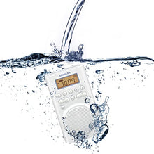 Load image into Gallery viewer, Sangean H205 AM/FM Weather Alert Waterproof Shower Radio White
