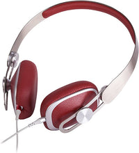 Load image into Gallery viewer, Moshi Avanti On-Ear Headphones, 3.5mm Headphone Jack, Lightweight, High-Resolution, Detachable Cable with [Carrying Case Included], Burgundy Red
