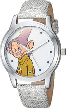 Load image into Gallery viewer, DISNEY Women&#39;s Snow White Analog-Quartz Watch with Leather-Synthetic Strap, Grey, 18 (Model: WDS000352)
