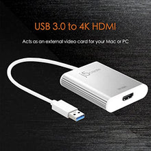 Load image into Gallery viewer, j5create USB 3.0 to 4K HDMI Display Adapter USB 3.0 Male Type-A Connector | HDMI Female Connector | 4K UHD | Resolution Up to 3840 x 2160 @ 30 Hz | Aluminum Housing
