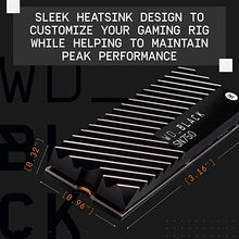 Load image into Gallery viewer, WD_BLACK 500GB SN750 NVMe Internal Gaming SSD Solid State Drive with Heatsink - Gen3 PCIe, M.2 2280, 3D NAND, Up to 3,430 MB/s - WDS500G3XHC
