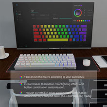 Load image into Gallery viewer, Ractous RTK63P 60% Mechanical Gaming Keyboard Hot Swappable Type-C RGB Backlit PBT keycaps 63Key Mini Compact Keyboard with Full Key Programmable-Black?(Optical Black Switch?

