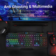 Load image into Gallery viewer, Redragon S101 Wired RGB Backlit Gaming Keyboard and Mouse, Gaming Mouse Pad, Gaming Headset Combo All in 1 PC Gamer Bundle for Windows PC û (Black)
