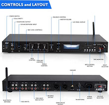 Load image into Gallery viewer, Pyle Rack Mount Studio Pre-Amplifier - Audio Receiver System w/Digital LCD Display Bluetooth FM Radio Recording Mode Remote Control USB Flash or SD Card Reader Input and Output Jack - PPRE70BT
