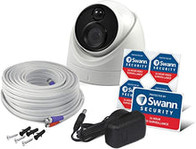 Load image into Gallery viewer, Swann PIR Dome Security Camera, 4K Ultra HD Surveillance Cam w/Night Vision, Indoor/Outdoor, Heat &amp; Motion Sensing, Add to DVR, SWPRO-4KDOME
