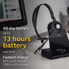 Load image into Gallery viewer, Jabra Engage 75 Wireless Headset, Mono – Telephone Headset with Industry-Leading Wireless Performance, Advanced Noise-Cancelling Microphone, Call Center Headset with All Day Battery Life
