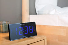 Load image into Gallery viewer, Emerson Smartset Sound Therapy Alarm Clock Radio with White Noise/Nature Sounds 1.8&quot; LED Display Black/Blue, ER100105
