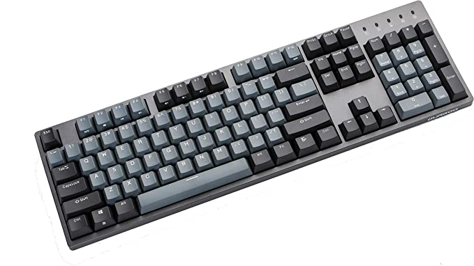 Durgod Taurus K310 Mechanical Gaming Keyboard - 104 Keys - Double Shot PBT - NKRO - USB Type C (Cherry Blue, Grey)
