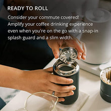 Load image into Gallery viewer, Fellow Carter Move Travel Mug - Vacuum-Insulated Stainless Steel Coffee and Tea Tumbler with Ceramic Interior and Splash Guard, Matte Black, 16 oz Cup
