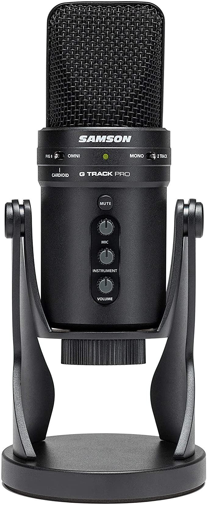 Samson Technologies Samson G-Track Pro Professional USB Condenser Microphone with Audio Interface, Black (SAGM1UPRO)