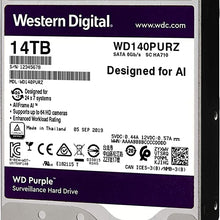 Load image into Gallery viewer, Western Digital 14TB WD Purple Surveillance Internal Hard Drive HDD - SATA 6 Gb/s, 512 MB Cache, 3.5" - WD140PURZ
