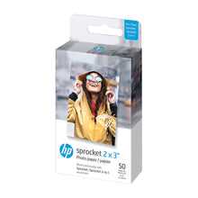 Load image into Gallery viewer, HP Sprocket Photo Paper for Sprocket Portable Photo Printer, (2x3-inch), Sticky-Backed 50 sheets
