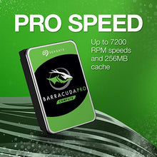 Load image into Gallery viewer, Seagate BarraCuda Pro 12TB Internal Hard Drive Performance HDD – 3.5 Inch SATA 6 Gb/s 7200 RPM 256MB Cache for Computer Desktop PC Laptop, Data Recovery – Frustration Free Packaging (ST12000DM0007)
