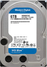 Load image into Gallery viewer, Western Digital 6TB WD Blue PC Hard Drive HDD - 5400 RPM, SATA 6 Gb/s, 256 MB Cache, 3.5&quot; - WD60EZAZ
