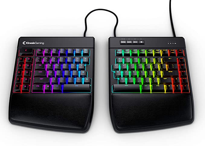 KINESIS GAMING Freestyle Edge RGB Split Mechanical Keyboard (MX Brown)