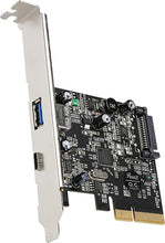 Load image into Gallery viewer, Rosewill RC-509 PCI-E (PCI Express) to USB 3.1 (Type A +Type C) Expansion Card USB 3.1 Gen II SuperSpeed 10Gbps Internal 15-Pin Power Connector USB-C Port 3A Charging Power With Asmedia Chipset
