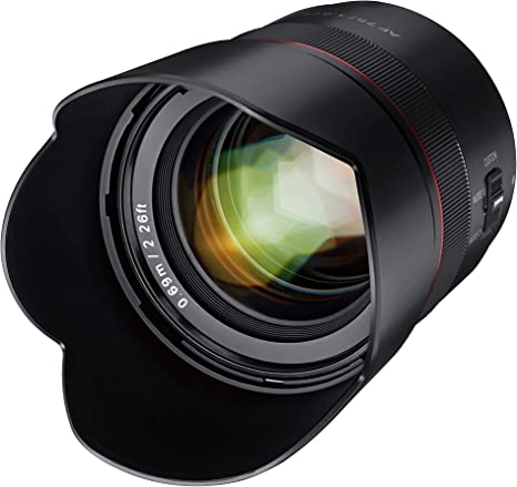 Rokinon AF 75mm F1.8 Compact Auto Focus Telephoto Lens for Sony FE Mount, Black (IO75AF-E)