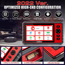 Load image into Gallery viewer, LAUNCH OBD2 Scanner CRP909E , 2022 Newest Full System 7 Inch Automotive Diagnostic &amp; Scan Tool, with 28 Free Maintenance Functions,IMMO/Reset Oil Lamp/TPMS/ABS Bleeding/Injector Coding ,Auto VIN
