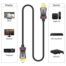 Load image into Gallery viewer, 4K HDMI Fiber Optic Cable 50 Feet, HDMI 2.0 18Gbps, Supports 4K 60Hz(4:4:4, HDR10, ARC, HDCP2.2) 1440p 144Hz, One Direction
