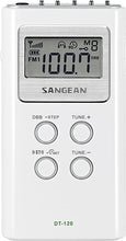 Load image into Gallery viewer, Sangean DT-120 AM/FM Stereo PLL Synthesized Pocket Receiver, WHITE
