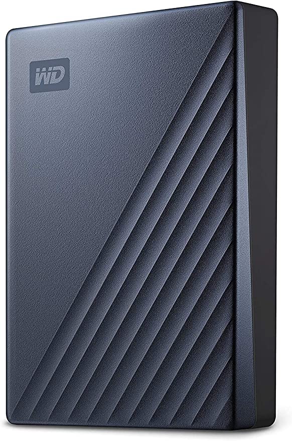 WD 5TB My Passport Ultra Blue Portable External Hard Drive HDD, USB-C and USB 3.1 Compatible - WDBFTM0050BBL-WESN
