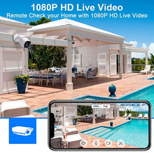 Load image into Gallery viewer, WiFi Security Camera Outdoor AMTIFO 1080P Security Camera System for Home with Night Vision,Motion/Noise Alert,2 Way Audio, IP66 Weatherproof - W2
